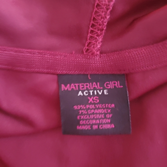 Material Girl Active Womens Velvet Hooded Sweater Jacket Size Small Y2k Coquette - Picture 3 of 11